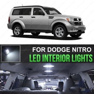 For 2008 2009 2010 2011 Dodge Nitro LED Lights Interior Package Kit 6000K 8PCS - Picture 1 of 11