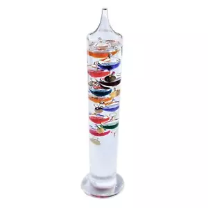 44cm Tall Free Standing Galileo Thermometer with ten floating globes - Foto 1 di 7