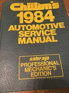 Chilton's 1984 Automotive Service Manual Shop Professional Edition Book - Bild 1 von 6