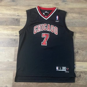 Chicago Bulls Jersey Youth Large Black Reebok Ben Gordon Athletic Basketball 730 - Picture 1 of 15
