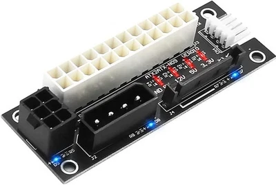 ADD2PSU 4 in 1 Molex 4Pin/SATA/ATX 6Pin/4Pin PSU Multiple Power Supply Adapter - Image 1 of 4