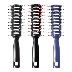 Professional Detangling Vent Brush Hair Styling Massage Ribs Hair Comb Salon - Picture 1 of 14