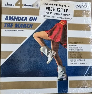 ● Bob Sharples: America on the March London Phase4 LP SEALED, BONUS Phase4 LP Foto 1 de 3