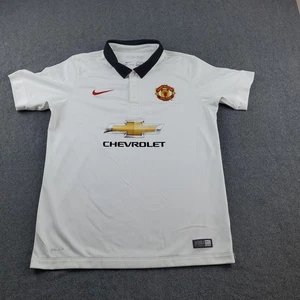  Nike Soccer Jersey polo Manchester United 2014 Away Football  Size Youth XL - Picture 1 of 18