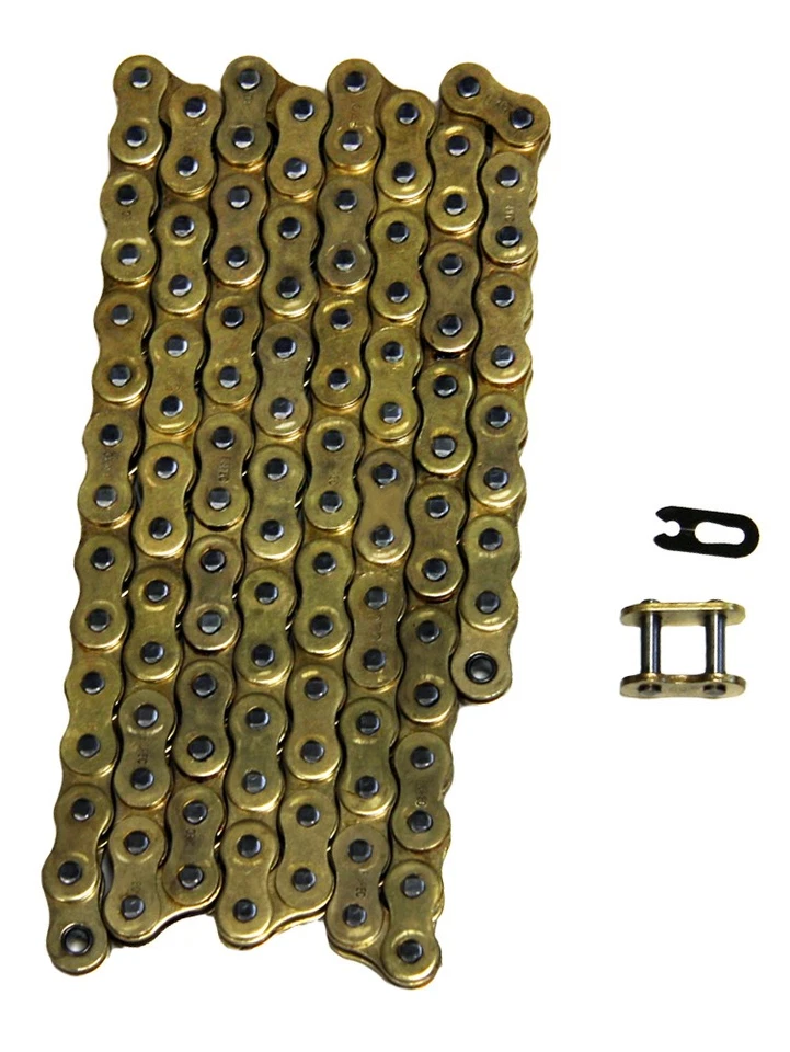 Gold 520x96 Non-Sealed Drive Chain for Kawasaki KLR250 fits 1978-1984 Models - Image 1 of 1