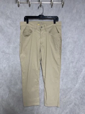 Eddie Bauer Pants Men 33 X30 Beige Travex Nylon Chino Outdoor Performance Tech - Image 1 of 4