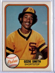 1981 Fleer Baseball #488 Ozzie Smith PADRES NrMt+ - Picture 1 of 1