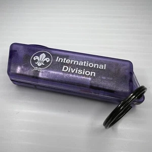 BSA International Division Translucent Purple Flashlight Keychain NS-267 - Picture 1 of 3