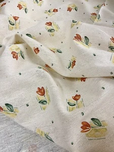 Stoffrest, Stoff, Landhausstil, Vintage, Blümchen, ca. 130x310 cm - Bild 1 von 4