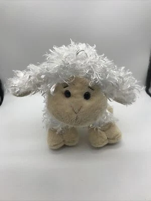 Ganz Webkinz Lamb HM 201 White Curly Hair NO CODE 7 1/2 In Tall  - Image 1 of 4