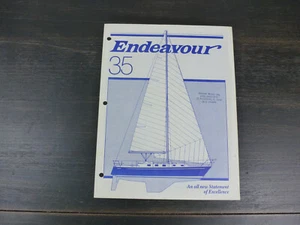 Endeavour 35 original factory sailboat brochure - Picture 1 of 3