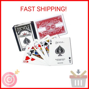 Bicycle Prestige Plastic Playing Cards (Red) - Picture 1 of 1