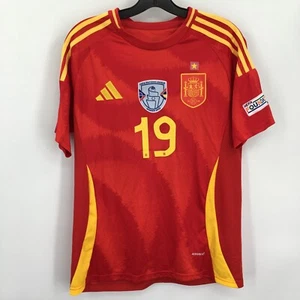 Lamine Yamal Spain Soccer Jersey Men's Small Red Adidas Dri-Fit Short Sleeve - Picture 1 of 10