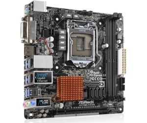 Placa madre Intel LGA1151 Dual GbE LAN DDR4 HDMI DVI ITX para Asrock H170M-ITX/DL - Imagen 1 de 3