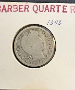 US Barber Quarter, 1898 - Picture 1 of 3