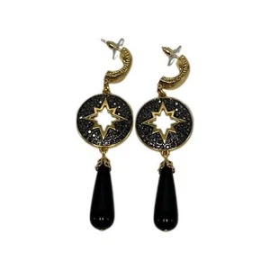 Fashionable Round Hollow Star Earrings Stud Party Decoration Jewelry Gifts - Picture 1 of 4