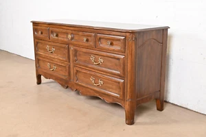 Davis Cabinet Company French Provincial Louis XV Carved Oak Dresser - Picture 1 of 11