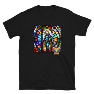 Stained Glass, Heroine Addict (CAPTAIN MARVEL inspired Design) Unisex T-Shirt - Picture 1 of 6
