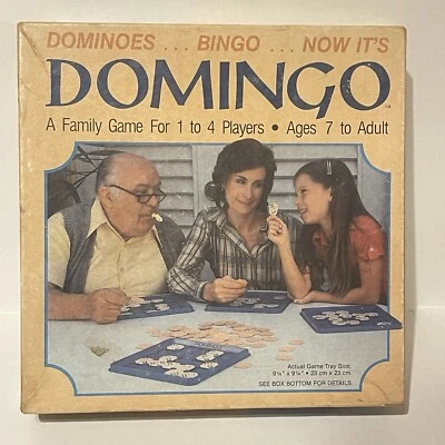 Vintage Whitman Domingo Game Dominoes + Bingo Combined Family Fun 1982 Complete - Image 1 of 3