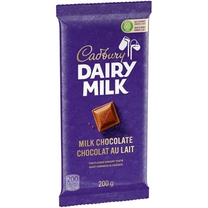 Cadbury Dairy Milk Chocolate Bar 200g/7oz. (Imported from Canada) - Picture 1 of 5