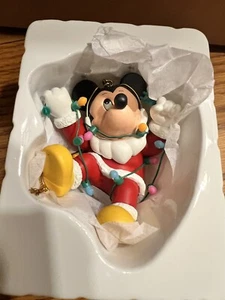 Mickey Mouse w/ Lights Christmas Disney Ornament 26231 101 EUC Vintage With Box - Picture 1 of 4