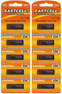 ☀️☀️☀️☀️☀️ 10 x 23A ( A23 MN21 VR22 L1028 ) 12V  Alkaline Batterie EASTCELL
