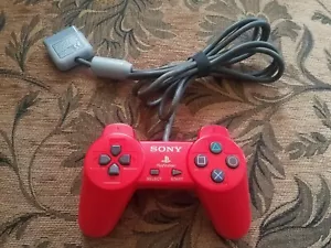 Playstation PS1 PSX Controller Red SCPH-1080 OEM Tested Clean - Picture 1 of 6