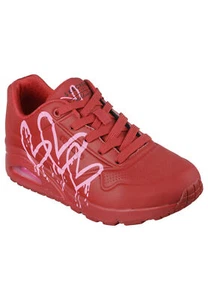 SKECHERS Street Uno Dipping En Amor Zapatillas Mujer Chica Jgoldcrown Rojo - Imagen 1 de 5