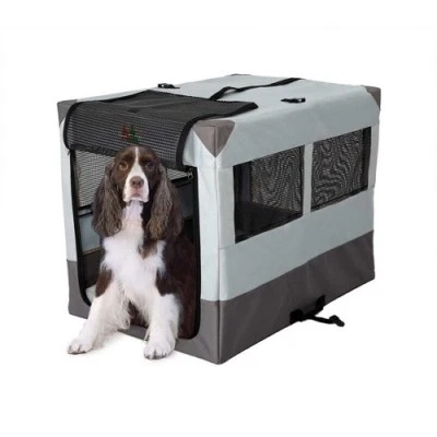 Dog Camper Portable Soft Sided Travel Tent Crate Kennel 28" H x 36" W x 25.5" D - Image 1 of 3