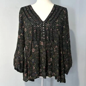 American Eagle Floral Top Women's Size Medium  - Picture 1 of 8