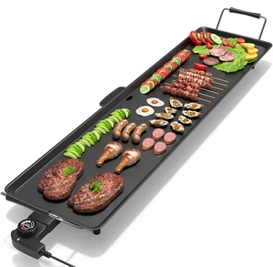 35" Electric Nonstick Extra Large Griddle Grill-Teppanyaki Grill BBQ *NO PLUG - Picture 1 of 10