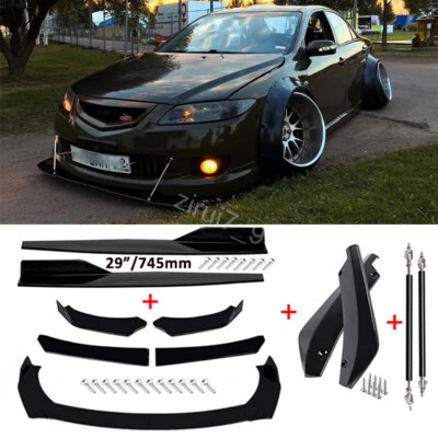 For Mazda 6 5 3 2 Car Front&Rear Bumper Lip Splitter Side Skirts Strut Rods Foto 1 de 4