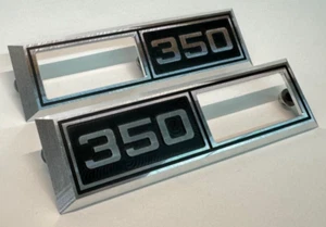 1968 Chevelle Impala Nova '350' Emblem Marker Light Bezel Front Fender Billet - Picture 1 of 15