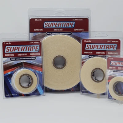 SUPERTAPE, SUPER TAPE, TRUE TAPE, SUPERTAPE SuperTape Trichologie Rolle für Perücken/Körper/Poly/Spitze Perücke - mehrwöchige Kleidung
