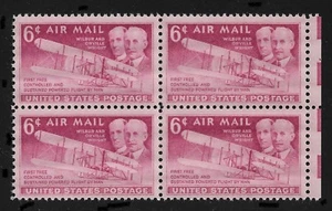 US 1949 Air Mail Wright brothers Block of 4 Scott # C45,VF-XF MNH**OG - Picture 1 of 1