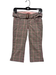 Abercrombie Plaid Cropped Pants Size 10 #8683 - Picture 1 of 8