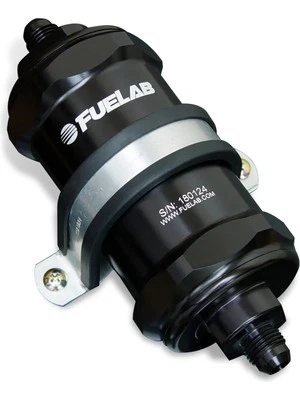 Fuelab 818 In-Line Fuel Filter Standard -10AN In/Out 6 Micron Fibergla (81833-1) - Image 1 of 4