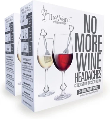 Purificador de vino PureWine The Wand - Filtros de vino tinto y blanco para histaminas y s... Foto 1 de 4