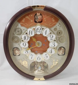 Seiko Melodies in Motion Musical QXM574BRH Wall Clock - Picture 1 of 10
