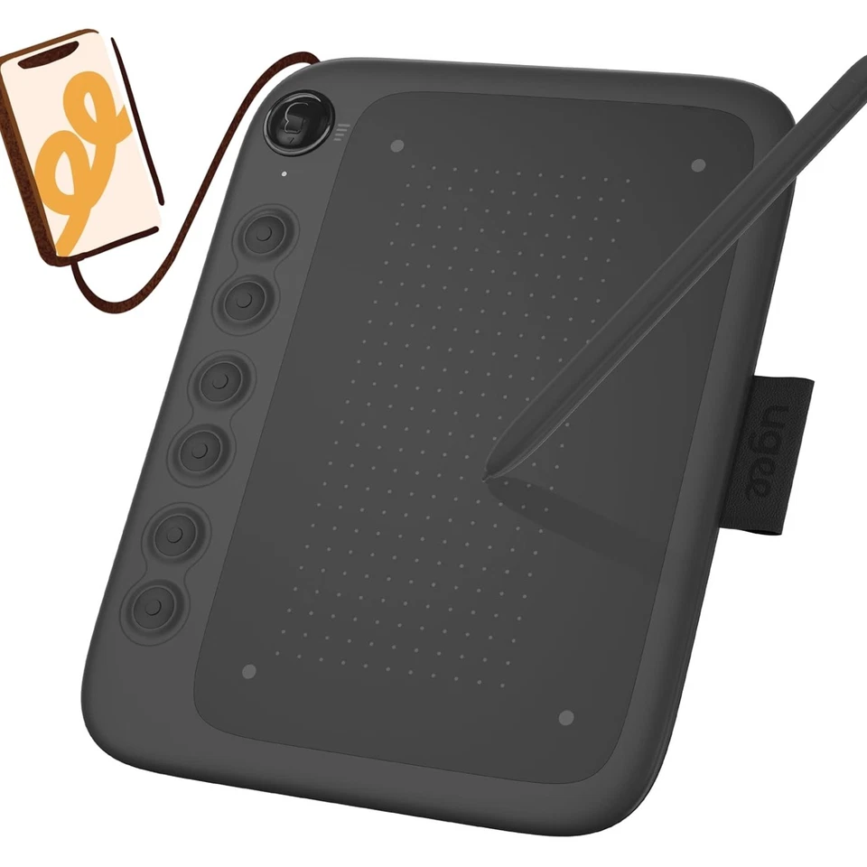 Grafiktablett Android Windows Mac 16,5x10,2cm mit Hotkeys, einstellbar - Bild 1 von 4