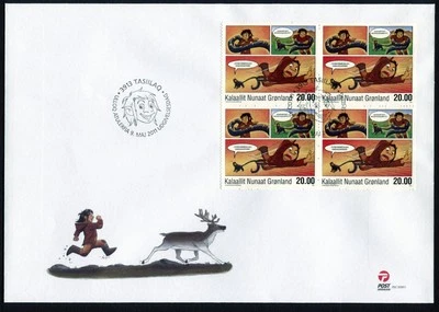 Greenland FDC 2011.05.09. Cartoons III Block of Four C078 - Image 1 of 4
