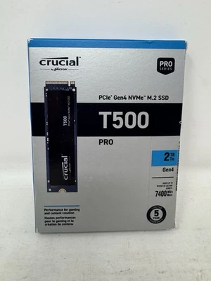 Crucial T500 Pro Series 2TB Storage PCIe 4.0 Gen 4 Internal Solid State Drive - Image 1 of 4