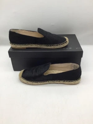 Alpargata Steven By Steve Madden Lanii de piel de pony negra talla 8 Foto 1 de 4