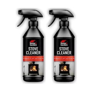 2 X STOVE CLEANER SPRAY 500ML REMOVES SOOT ASH GREASE TAR FROM GLASS & METAL - Picture 1 of 1