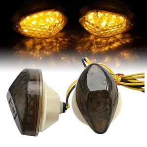 Motorcycle LED Turn Signal Indicators Light For Honda CBR900 CBR919 CBR929 10mm - Picture 1 of 8