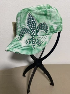 GORRA LÍDER TIE DYE SAINTS FÚTBOL NUEVO CON ETIQUETAS BLING NOLO SPORTS SPIRIT - Imagen 1 de 7