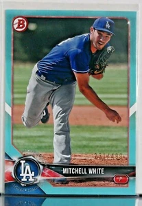 2018 Bowman Mitchell White Sky Blue Parallel /499 - Picture 1 of 2