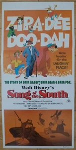 MELODIE DU SUD Disney Ressortie 1983 Affiche Originale 34x76 Australie Daybill - Picture 1 of 4