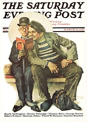 1927 MAR 12 Invading My Space NORMAN ROCKWELL SATURDAY EVENING POST COVER PRINT - Image 1 of 3