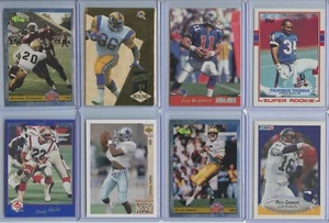 1980's-90's 8 Rookie Card Lot Inc. Strahan, Bettis, Bledsoe, T. Thomas, Flutie - Picture 1 of 2